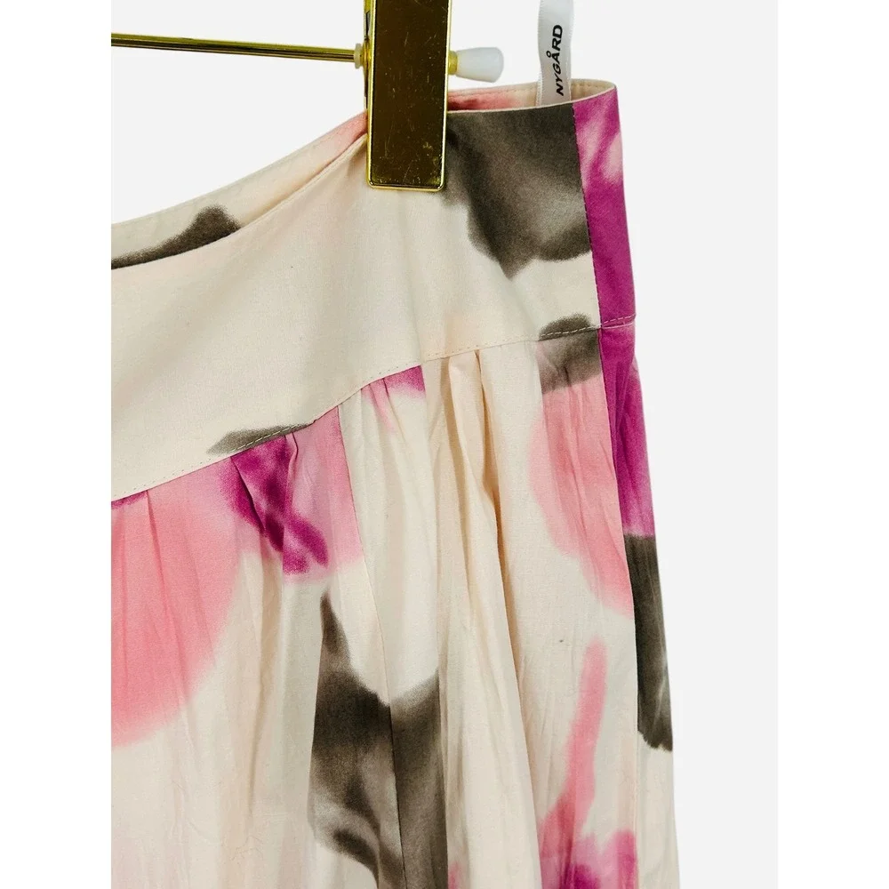 Peter‎ Nygard Women's Size 14 Floral Print Midi Skirt Pleated Waist